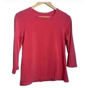 Chico's Ultimate Tee, Women's Long-Sleeve Top Size 0 Pima Cotton Blend